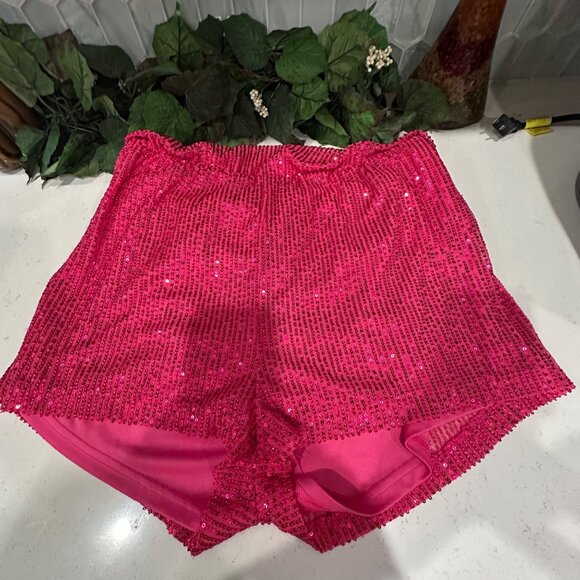 Pink Sequin Sleeveless Romper 2XL - Picture 4 of 7
